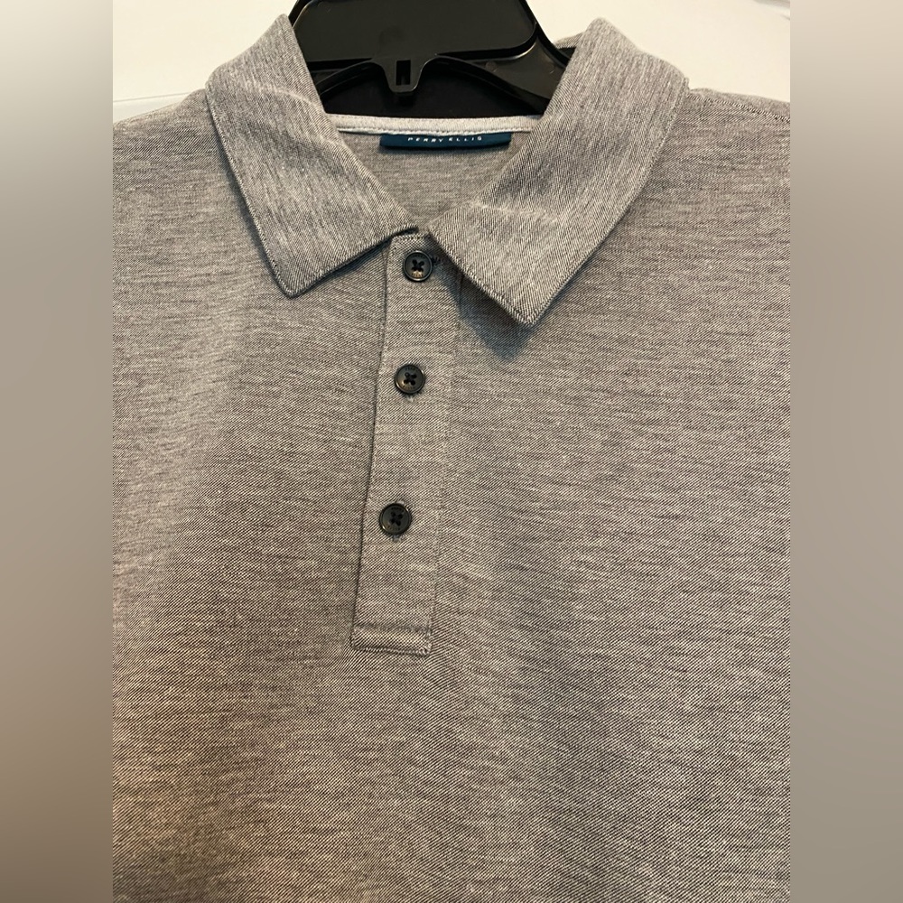 Perry Ellis Men’s Short-Sleeve Polo Shirt Sz Large - Picture 4 of 8